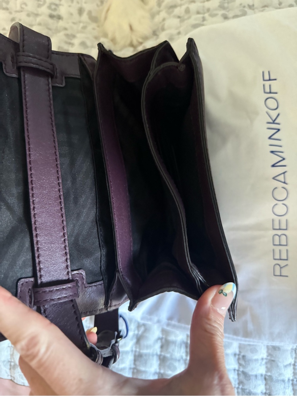 Rebecca Minkoff Deep Plum Leather Crossbody - Picture 2 of 10